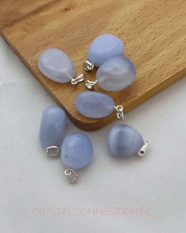 Chalcedoon-hanger-zilv-oogje Chalcedoon hanger