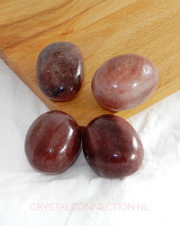 aardbeienkwarts-trommelsteen-middel Aardbeienkwarts hanger