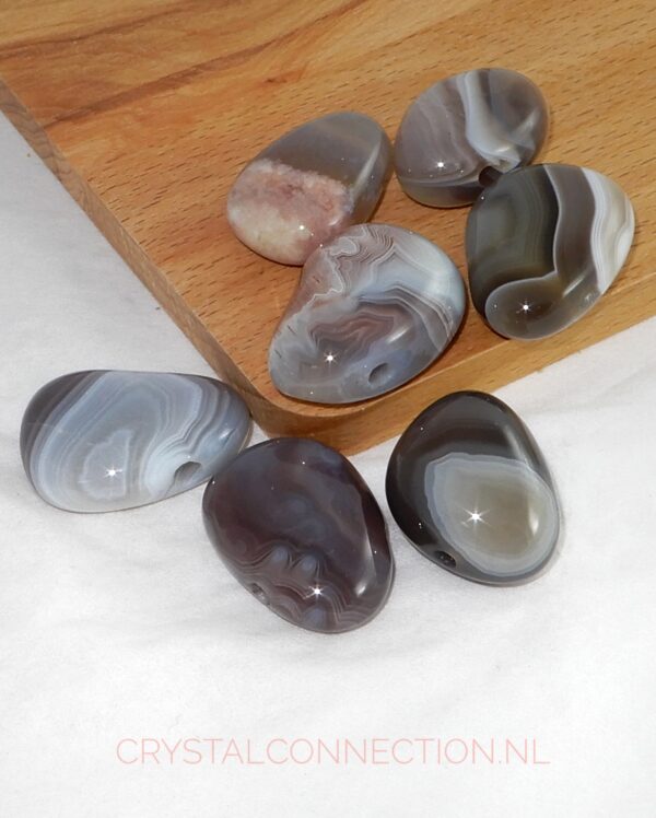 agaat-botswana-doorboorde-hanger Agaat doorboorde hanger