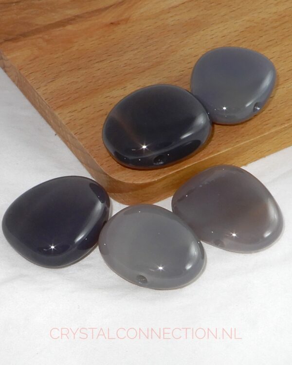 agaat-doorboorde-hanger Agaat doorboorde hanger