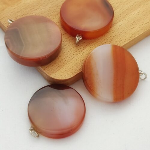 agaat-hanger-rond Agaatschijf hanger rond