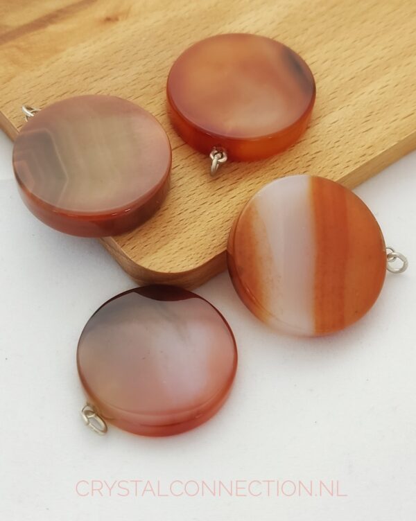 agaat-hanger-rond Agaatschijf hanger rond