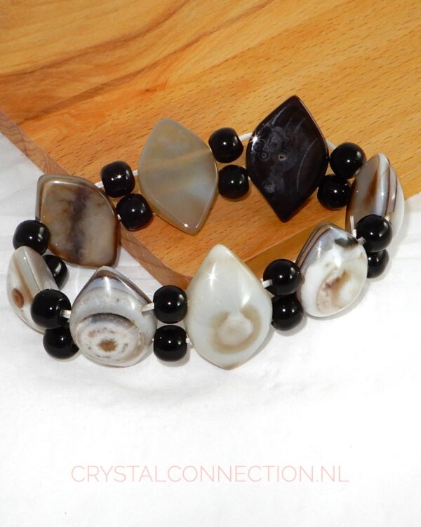 agaat-ogen-armband Ogenagaat armband