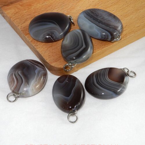 agaat-streep-hanger-plat Agaat hanger groot