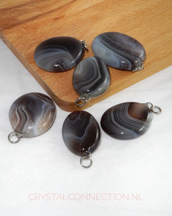 agaat-streep-hanger-plat Agaat hanger groot