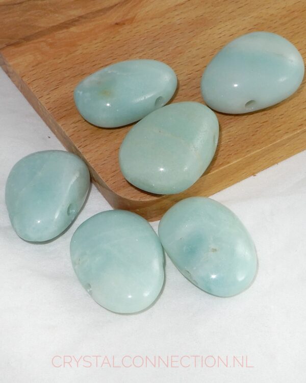 amazoniet-china-doorboorde-hanger-klein Agaat doorboorde hanger