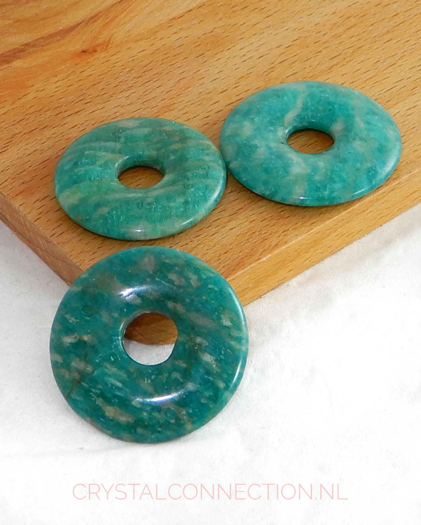 Amazoniet donut 3 cm.