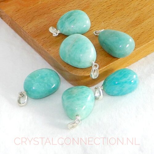 amazoniet-hanger-zilv-oogje-1 Amazoniet hanger