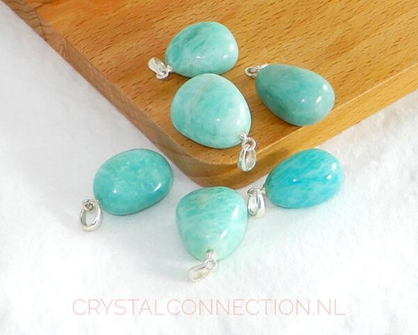 amazoniet-hanger-zilv-oogje-1 Amazoniet hanger