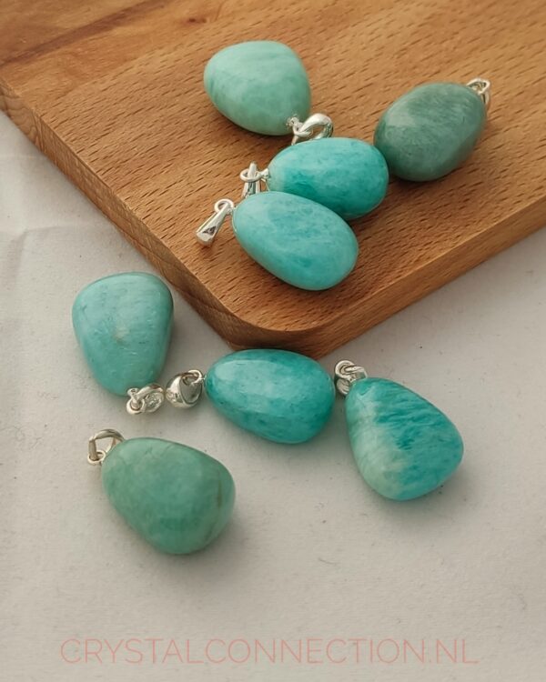 amazoniet-hanger-zilv-oogje Amazoniet hanger