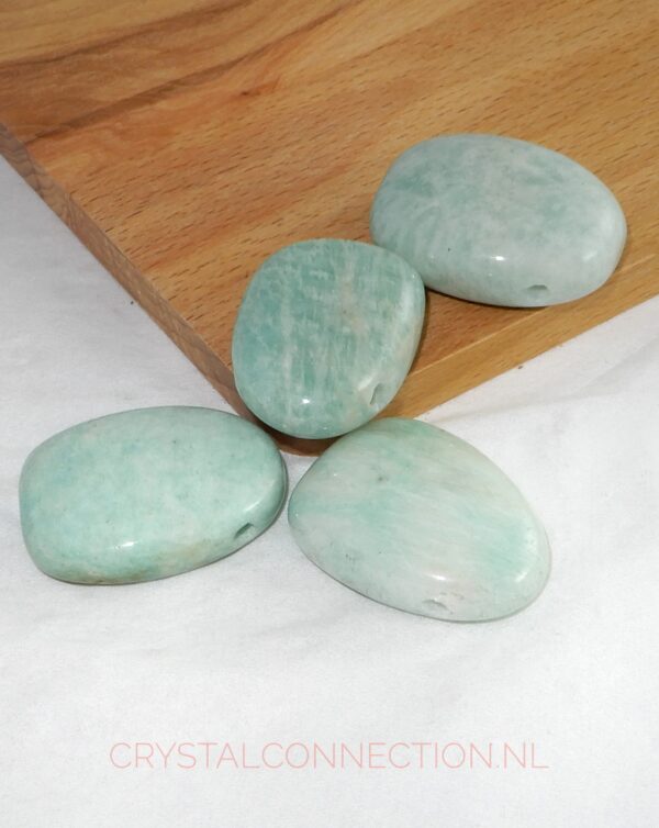 amazoniet-rusland-licht-groot-doorboorde-hanger Amazoniet doorboorde hanger