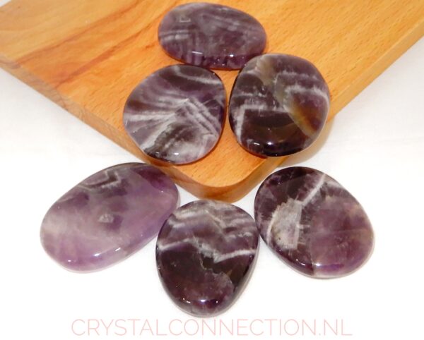 amethist-amuletsteen Amethist schijfsteen