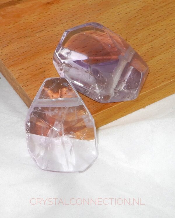 amethist-facet-zeskantig-doorboorde-hanger Amethist doorboorde hanger