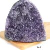 Amethist geode aangeslepen