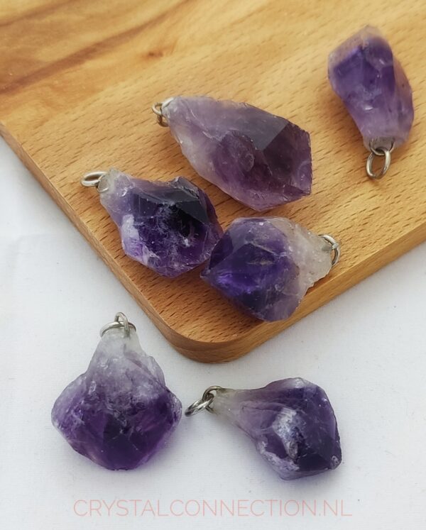 amethist-hanger-ruw Amethist hanger