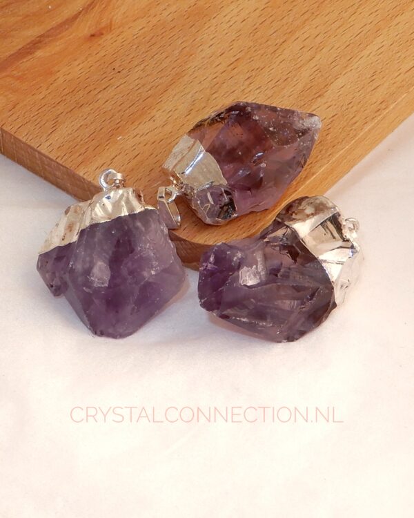 amethist-hanger-verzilverd-kopje Amethist hanger