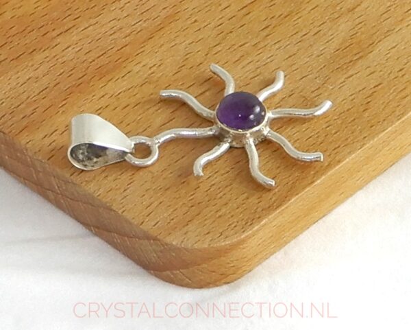amethist-hanger-zilver-zij2 Amethist zilveren hanger