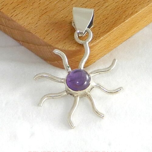 amethist-hanger-zilver-zon Amethist zilveren hanger