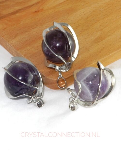 Amethist kogel hanger