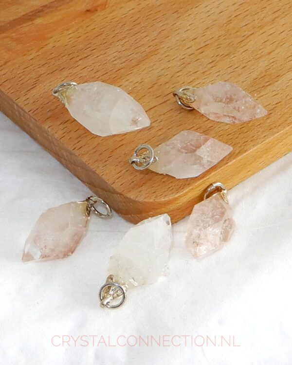 apophylliet-dubbeleinder-hanger Agaat Zebra hanger