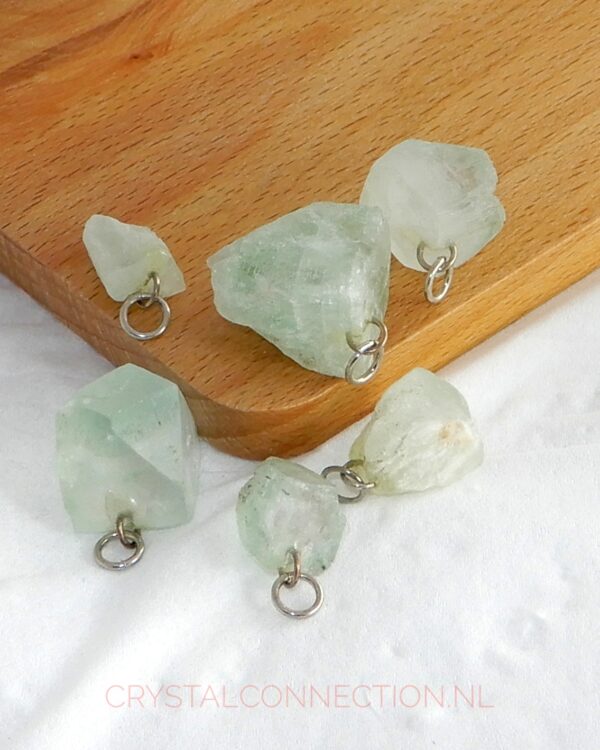 apophylliet-hanger-groen-ruw Agaat Zebra hanger