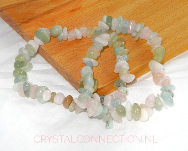 aquamarijn-morganiet-armband-getrommeld-2 Aquamarijn met morganiet armband