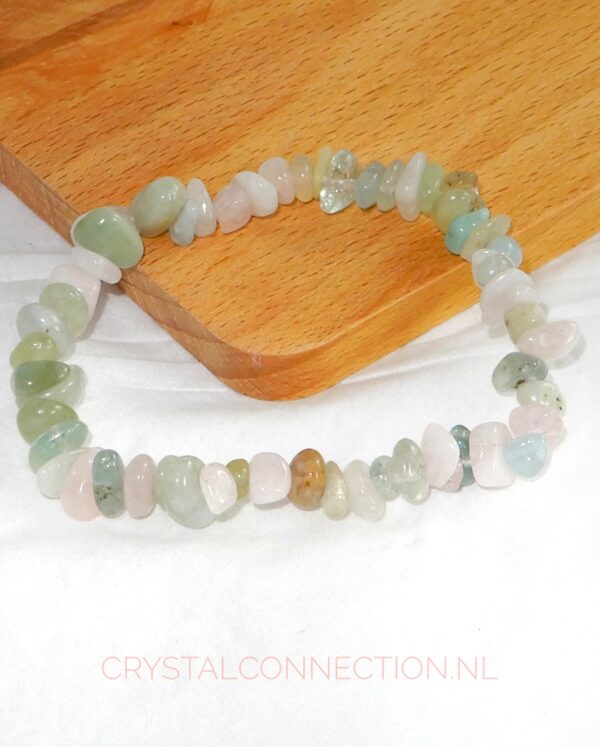 aquamarijn-morganiet-armband-getrommeld Aquamarijn met morganiet armband