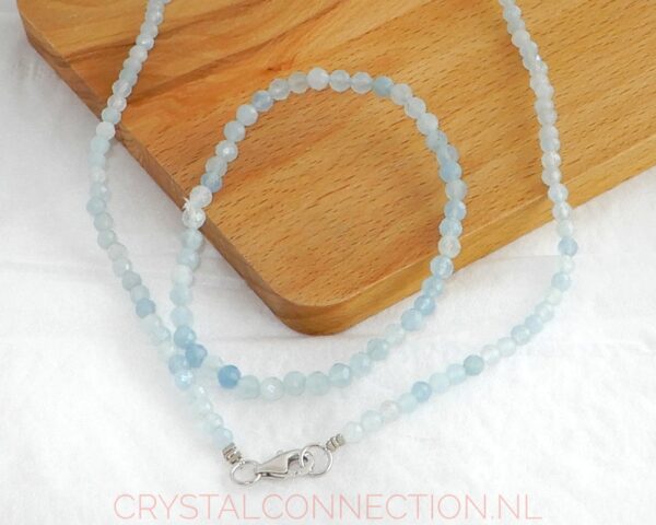 aquamarijn-set-facet-4mm Aquamarijn armband