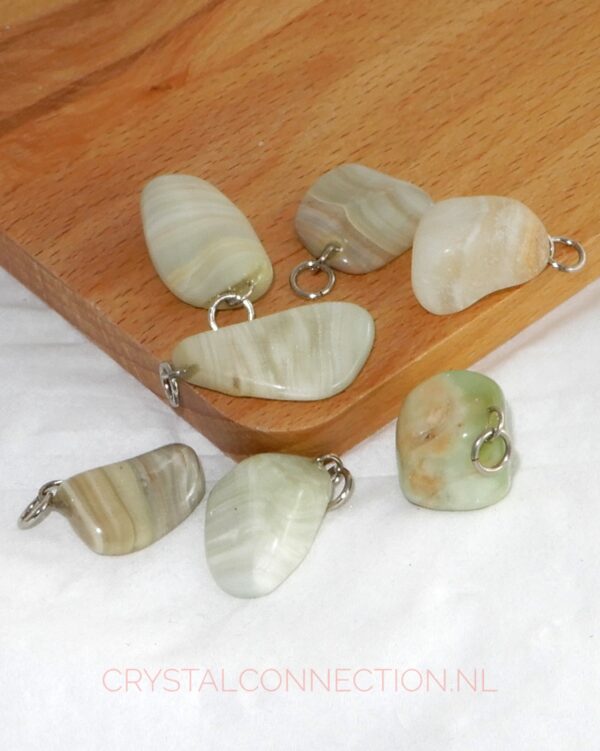 aragoniet-hanger-groen Aragoniet hanger