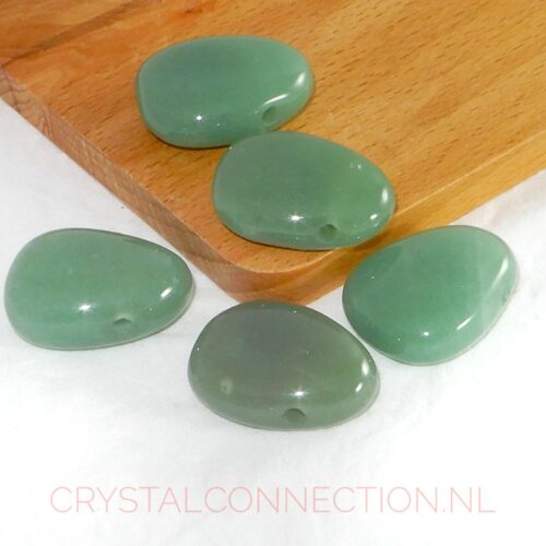 aventurijn-doorboorde-hanger Aventurijn doorboorde hanger