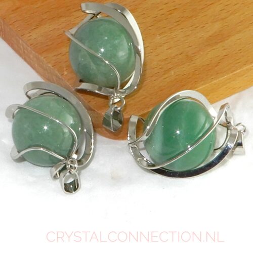 aventurijn-kogel-hanger-2cm Aventurijn kogel hanger