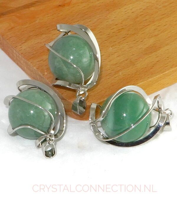 aventurijn-kogel-hanger-2cm Aventurijn kogel hanger