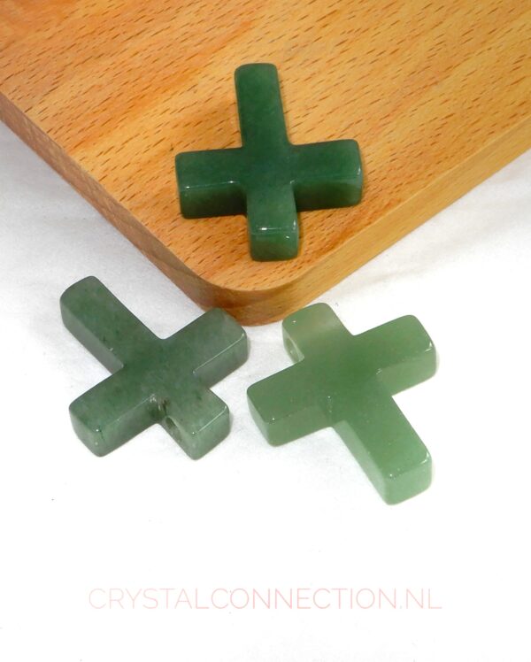 aventurijn-kruishanger-doorboord-01 Aventurijn kogel hanger