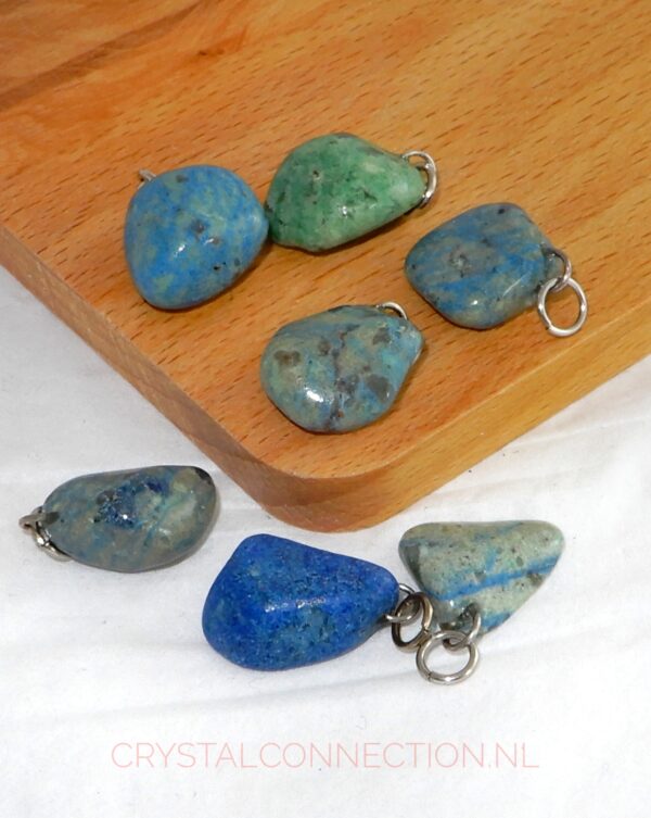 azuriet-malachiet-hanger-klein Azuriet-malachiet hanger