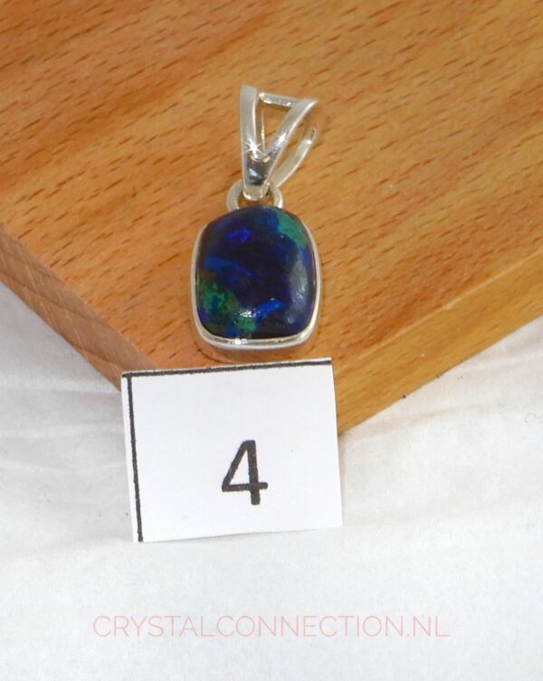 azuriet-malachiet-hanger-zilver-no4 Azuriet-malachiet hanger