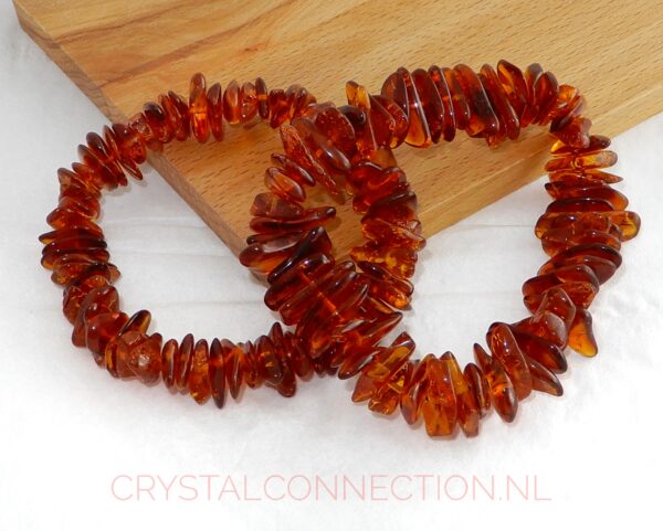 barnsteen-armband-cognac-21cm-2 Barnsteen armband