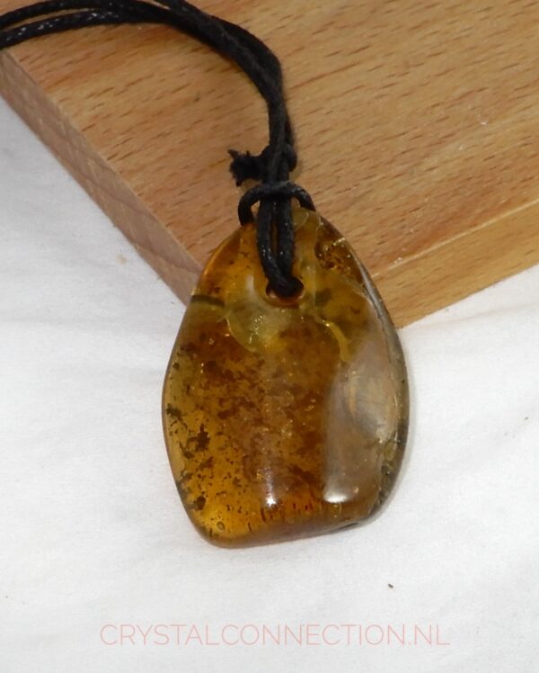 Bergkristal doorboorde hanger