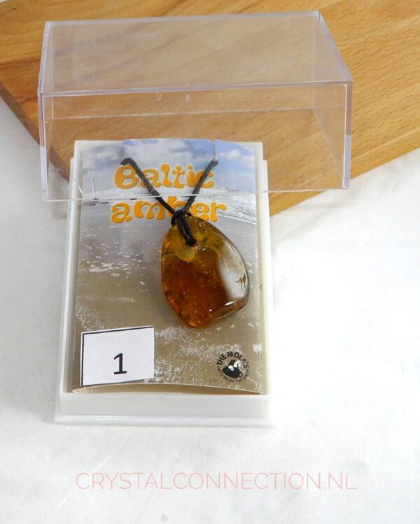 Bergkristal doorboorde hanger