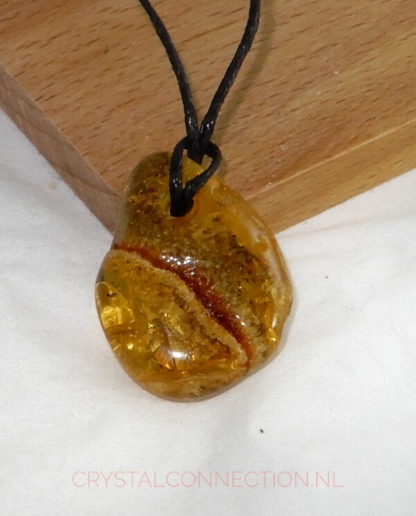 Bergkristal doorboorde hanger