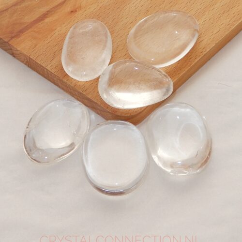 bergkristal-amulet Bergkristal schijfsteen