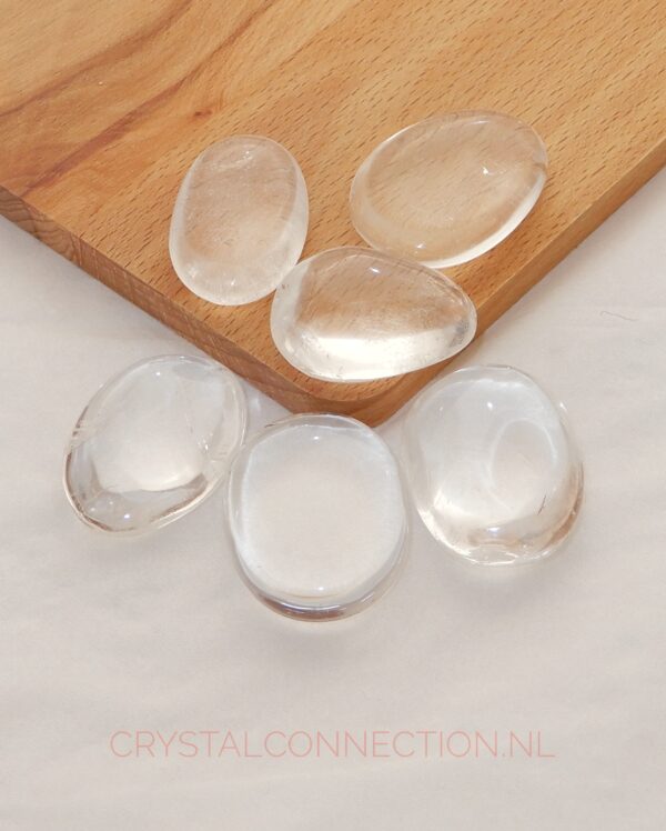 bergkristal-amulet Bergkristal schijfsteen
