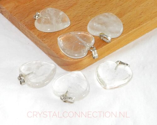 Bergkristal hanger hartje