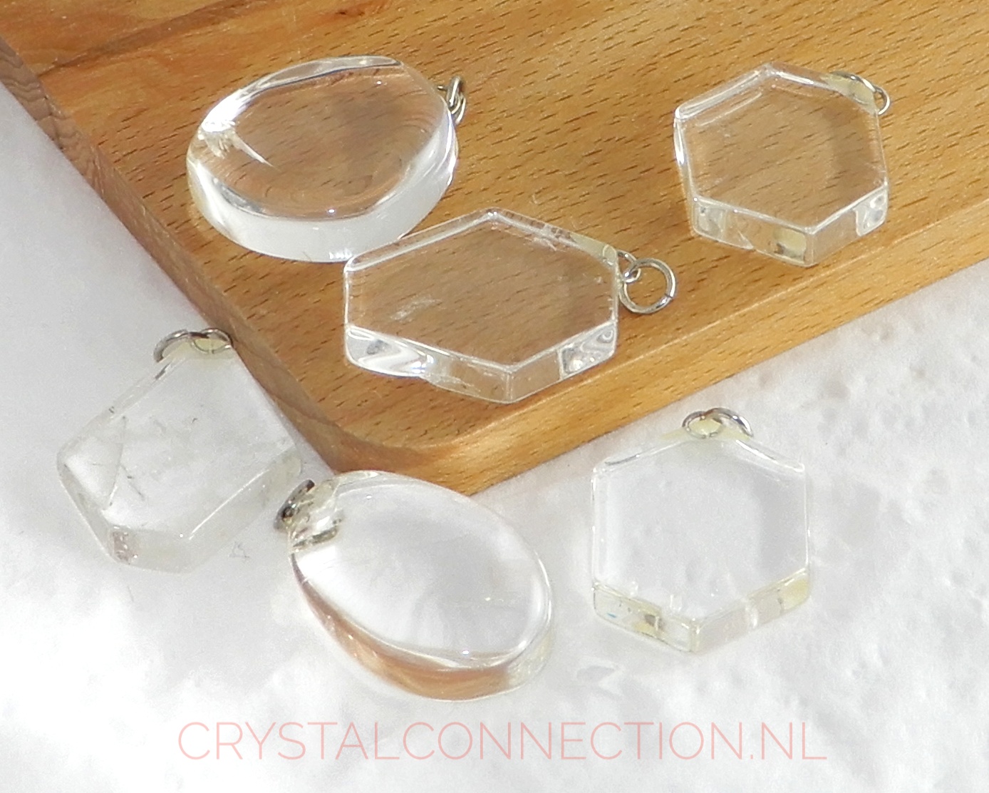 Bergkristal AA-kwaliteit plat hanger