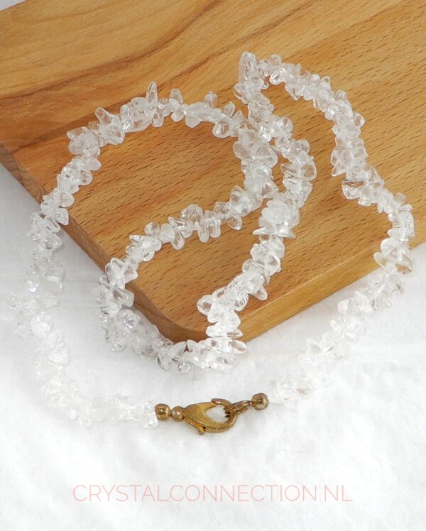 bergkristal-ketting-45cm Bergkristal ketting