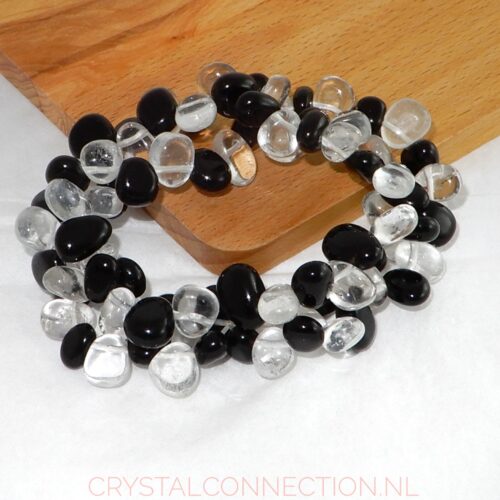 bergkristal-obsidiaan-zwart-armband Bergkristal met zwarte obsidiaan armband