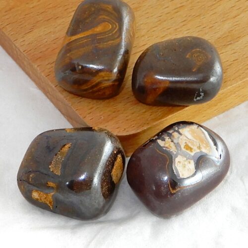 boulderopaal-trommelsteen-10-20g Boulder-opaal trommelsteen