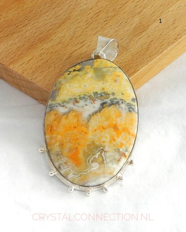 bumblebee-jaspis-hanger-zilver-no1 Bumblebee jaspis zilveren hanger