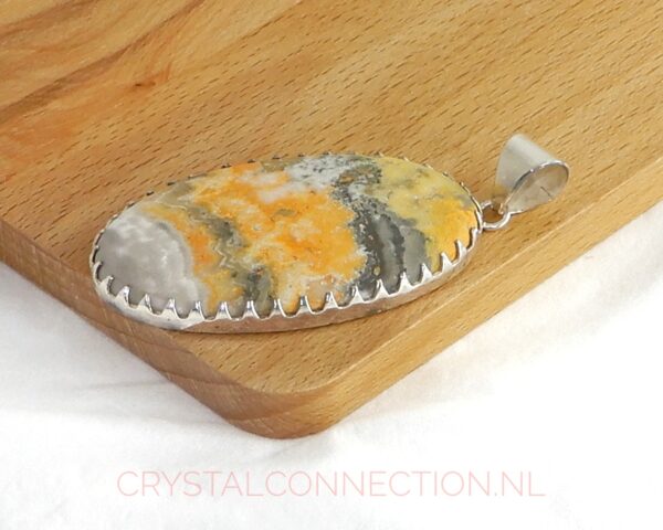 bumblebee-jaspis-hanger-zilver-no2-zij1 Bumblebee jaspis zilveren hanger