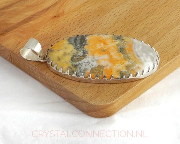 bumblebee-jaspis-hanger-zilver-no2-zij2 Bumblebee jaspis zilveren hanger