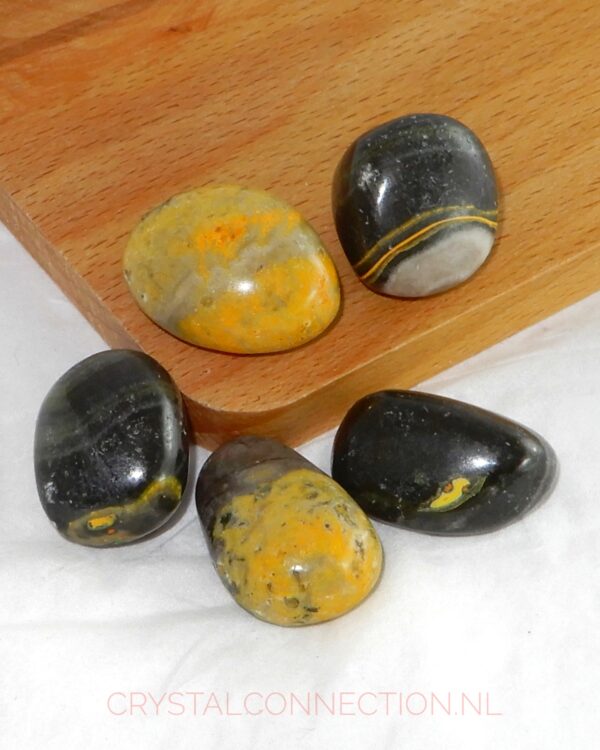 bumblebee-jaspis-trommelsteen-5-10g Bumblebee jaspis trommelsteen